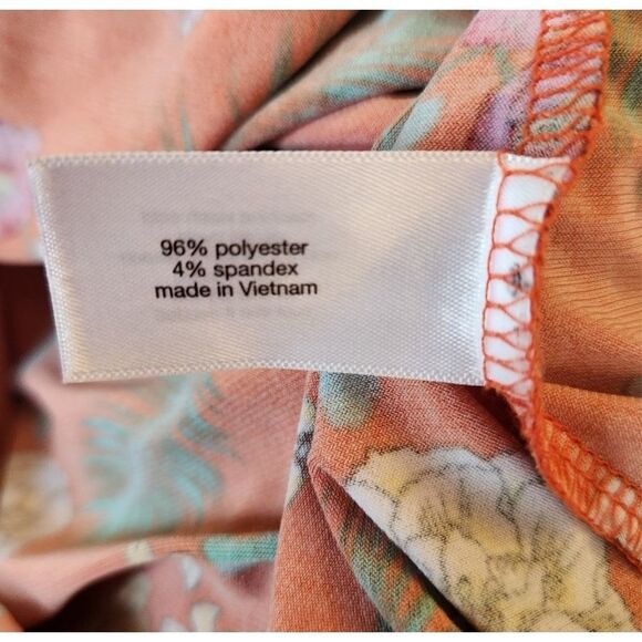 Lane Bryant floral tank top orange tropical size 18/20 - Picture 6 of 6